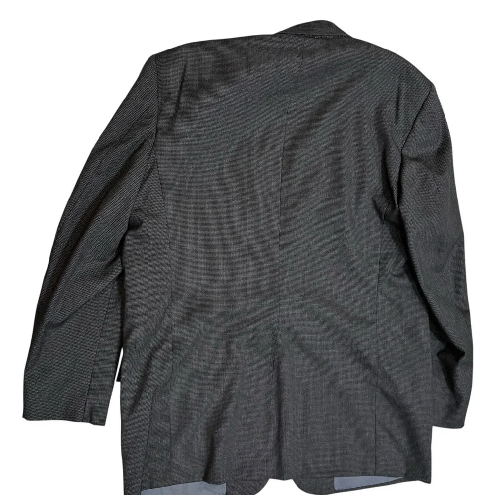 Brooks Brothers Makers Brooksease VTG Herringbone‎ Wool Sz 46L Blazer Sport Coat